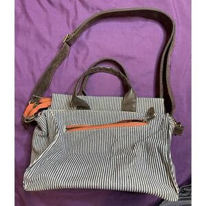 Rebekah Scott Designs crossbody bag, Poppi Pro Striped Overall Denim NWOT
